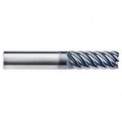 1/2" Dia. - 1-1/4" LOC - 3" OAL - .060 Radius 6 FL Carbide End Mill-AlTiN-x - Exact Industrial Supply