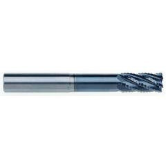 1/2" Dia. - 1" LOC - 4" OAL - .030 CR 6FL Carbide End Mill - AlCrNx - Exact Industrial Supply