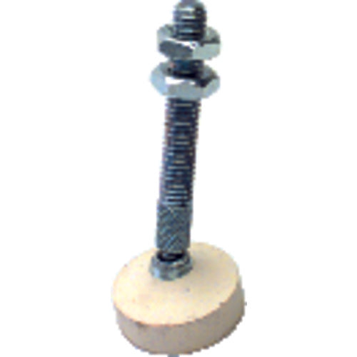 Model 207209–1/4–20; Swivel Padded with White Neoprene Pad Style - Spindle Assembly - Exact Industrial Supply