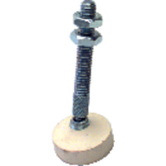 Model 507209–5/16–18; Swivel Padded with White Neoprene Pad Style - Spindle Assembly - Exact Industrial Supply