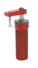 Block Style Pneumatic Swing Cylinder - #8115 .38'' Vertical Clamp Stroke - With Arm - RH Swing - Exact Industrial Supply
