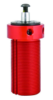 Round Threaded Body Pneumatic Swing Cylinder - #8415-LA .50'' Vertical Clamp Stroke - RH Swing - Exact Industrial Supply