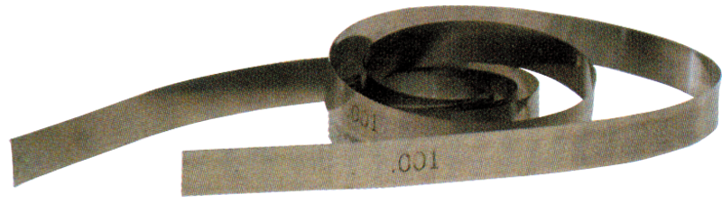 .0015 Thickness - 25ft Blade Length - Steel Feeler Stock Roll - Exact Industrial Supply