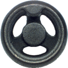 Cast Iron Hand Wheel (No Holes) - 4″ Wheel Diameter, 1 1/8″ Hub Diameter - Exact Industrial Supply