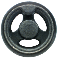 Cast Iron Handwheel (No Holes) - 10'' Wheel Diameter; 1-7/8'' Hub Diameter - Exact Industrial Supply