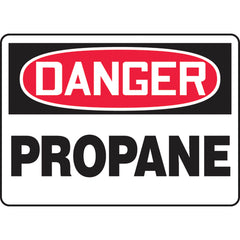 Sign, Danger Propane, 10″ × 14″, Plastic - Exact Industrial Supply