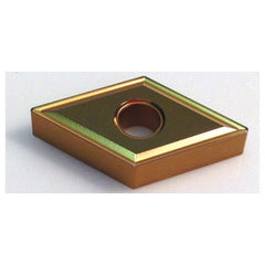 DNMG 432 F41 PT1225, 0.032'Ä≥ Corner Radius, 0.187'Ä≥ Thick, 1/2'Ä≥ Inscribed Circle, TiN|TiCN|Al2O3|TiN, Diamond, Turning Indexable Insert - Exact Industrial Supply
