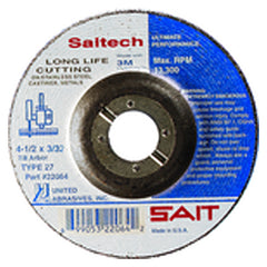 5″ × 1/4″ × 5/8″ 11 - Ceramic - Depressed Center Wheel - Exact Industrial Supply
