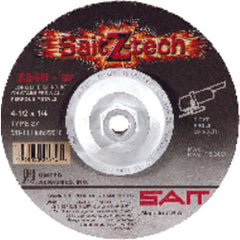 9″ × 1/8″ × 5/8″-11 - Zirconium 24 Grit Type 27 - Cut-Off Wheel - Exact Industrial Supply