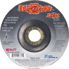 7″ × 0.045″ × 7/8″ - Aluminum Oxide - Depressed Center Wheel