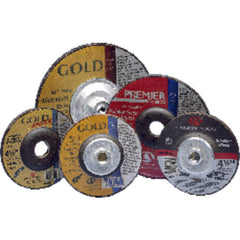 9″ × 1/8″ × 5/8″ 11 - Red Zirconia Alumina - Depressed Center Wheel - Exact Industrial Supply