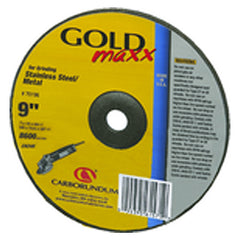 9″ × 1/4″ × 7/8″ - Zirconium 24 Grit Type 27 - Cut-Off Wheel - Exact Industrial Supply