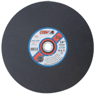 20 x 3/16 x 1" - Aluminum Oxide - A24RBF - Stationary Saw Cut-Off Wheel - Exact Industrial Supply