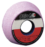 4/3 x 1-1/2 x 1-1/4" - Aluminum Oxide (PA) / 80K Type 11 - Tool & Cutter Grinding Wheel - Exact Industrial Supply