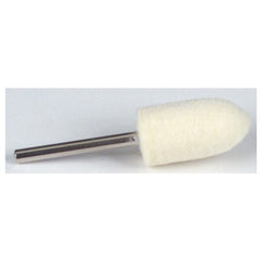 1/2″ 1″ 1/8″ Shank - Rock Hard Cone Felt Bob - Exact Industrial Supply