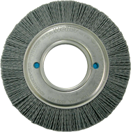 4" Diameter - 5/8" Arbor Hole - Nylon Abrasive Straight Wheel - Exact Industrial Supply