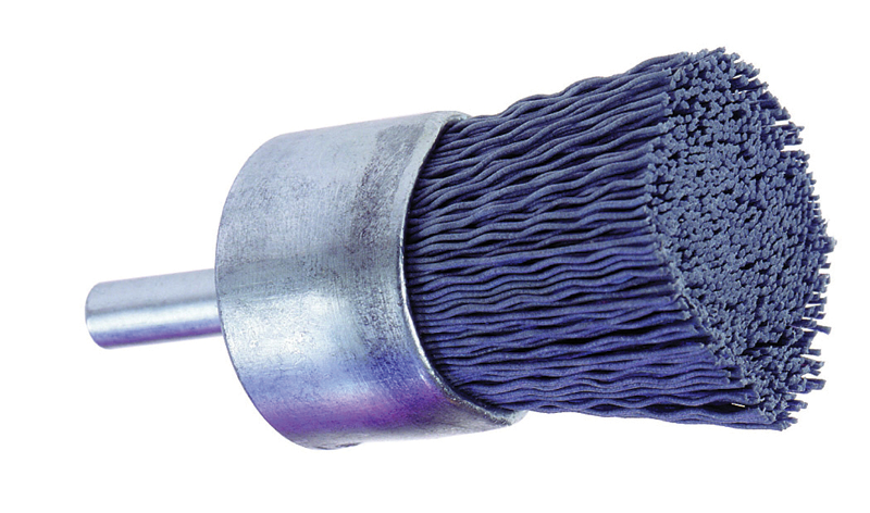 1'' Diameter - Nylon Abrasive End Brush - Exact Industrial Supply