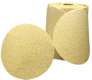 6" x No Hole - 400 Grit - Aluminum Oxide - DriLube Gold Resin Paper Sanding PSA Disc - Exact Industrial Supply