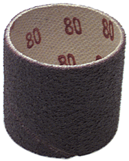 1 x 3'' - 80 Grit - A/O Resin Bond Abrasive Band - Exact Industrial Supply