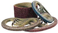 2 x 72" - Medium - Maroon Surface Conditioning Belt With Low Stretch Backing - Exact Industrial Supply