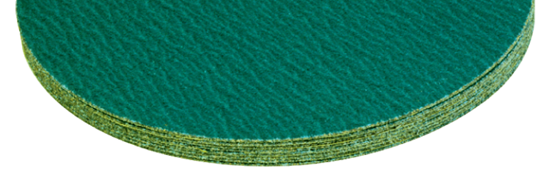 20" x No Hole - 40 Grit - Green Zirconium-Cloth Sanding PSA Disc - Exact Industrial Supply