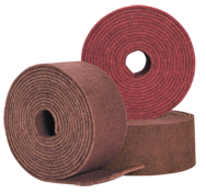 4'' x 30 ft. - Medium Grit -ium Grit - Aluminum Oxide GP Buff & Blend Abrasive Roll - Exact Industrial Supply