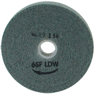 6 x 1 x 1'' - Fine Grit - Silicon Carbide Light Deburring Non-Woven Wheel - Exact Industrial Supply