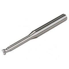 1.2mm Dia. - 57mm OAL - 10mm Neck Length - AlTiN - 30° - Die Mold - Corner Radius - EM - 2 FL - Exact Industrial Supply
