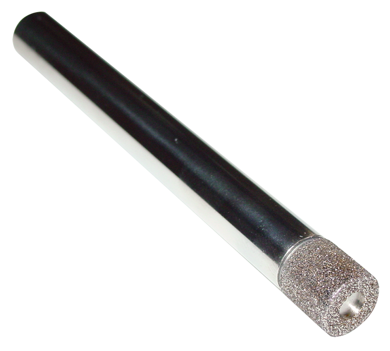 .394 x .200 x 1/4" - 220 Grit - Diamond Electroplated Grinding Mandrel - Exact Industrial Supply