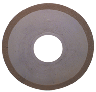 6 x 1 x 1-1/4'' - 1/8'' Abrasive Depth - 150 Grit - 1/4 Rim CBN Dish Wheel - Type D12A2 - Exact Industrial Supply