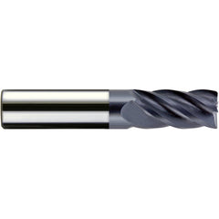 3/16″ Dia. × 3/16″ Shank × 5/8″ DOC × 2″ OAL, Carbide, veri4, 5 Flute, Plain, External, Corner Radius, Solid End Mill Series/List #5102 - Exact Industrial Supply