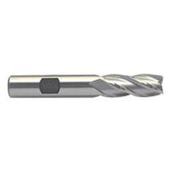 3/4 Dia. x 3-7/8 Overall Length 4-Flute Square End M-42 Cobalt SE End Mill-Round Shank-Center Cut-Uncoated - Exact Industrial Supply