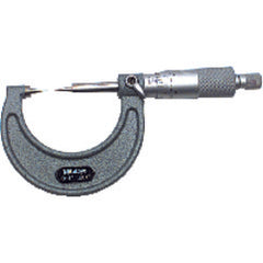 0-1″ Measuring Range-0.001″ Graduation - Ratchet Thimble - Carbide Face - Point Micrometer - Exact Industrial Supply
