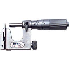 0-1″ Measuring Range-0.0001″ Graduation - Friction Thimble - Carbide Face - Multi- Anvil Micrometer - Exact Industrial Supply