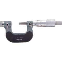 0-1″ Measuring Range-0.001″ Graduation - Ratchet Thimble - High Speed Steel Face - Interchangeable Anvil Thread Micrometer - Exact Industrial Supply
