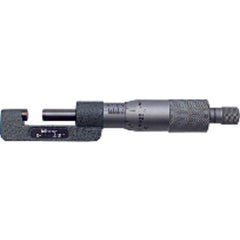 0-1″ Measuring Range-0.001″ Graduation - Ratchet Thimble - Carbide Face - Hub Micrometer - Exact Industrial Supply