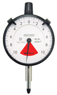 .020 Total Range - .0005 Graduation - AGD 2 One Revolution Dial Indicator - Exact Industrial Supply
