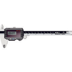 ‎Super Solar Coolant Resistant Caliper - 0-6″ / 0-150 mm Measuring Range - (0.0005″ / 0.01 mm Resolution) - Exact Industrial Supply