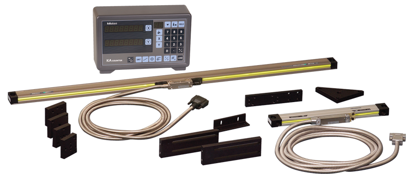 Digital Readout System - #174-173PM2K; 2-Axis; 12 x 36'' Series ABS-AOS; For Milling Applications - Exact Industrial Supply