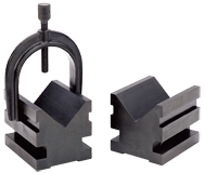 #599-749-1 - 2-1/2 x 2-1/2 x 3'' - V-Block & Clamp Set - Exact Industrial Supply