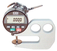 #DG10-10 - 0 - .050'' Range - .0005" Resolution - 2'' Throat Depth - Electronic Thickness Gage - Exact Industrial Supply