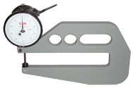 #DG10-14 - 0 - 1'' Range - .001" Graduation - 6'' Throat Depth - Dial Thickness Gage - Exact Industrial Supply