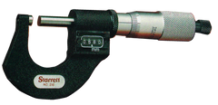 #T216XRL-1 - 0 - 1'' Measuring Range - .0001 Graduation - Ratchet Thimble - Carbide Face - Digital Outside Micrometer - Exact Industrial Supply