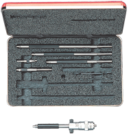 #124AZ - 2 - 8'' Measuring Range - .001 Graduation - Hardened & Ground Face - Inside Micrometer - Exact Industrial Supply