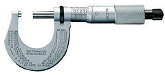 #T230XFL - 0 - 1'' Measuring Range - .001 Graduation - Friction Thimble - Carbide Face - Outside Micrometer - Exact Industrial Supply