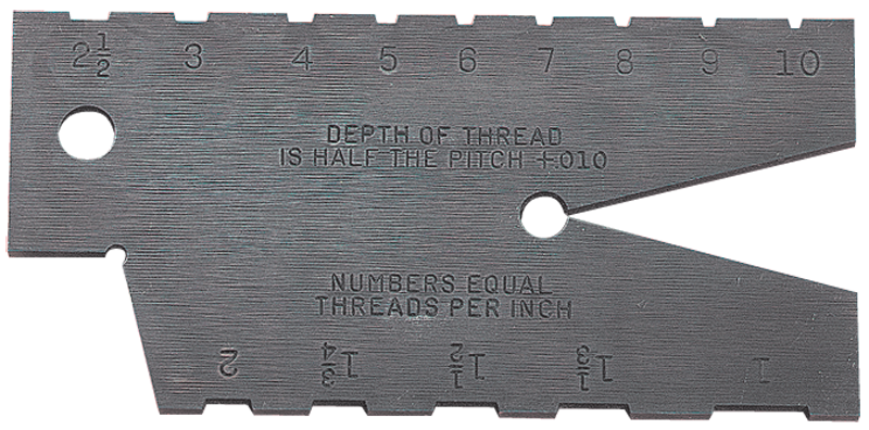 #284 - 1 to 10 Pitch - 29° Acme Screw Thread Gage - Exact Industrial Supply