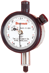#81-241J - .250 Total Range - 0-100 Dial Reading - AGD 1 Dial Indicator - Exact Industrial Supply