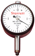#80-144J - .100 Total Range - 0-20-0 Dial Reading - ANSI 0 Dial Indicator - Exact Industrial Supply