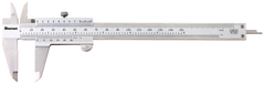 #125MEA-6/150 - 0 - 6 / 0 - 150mm Measuring Range (.002 / 0.02mm Grad.) - Vernier Caliper - Exact Industrial Supply