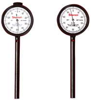 #650A1Z - 0-100 Dial Reading - Back Plunger Dial Indicator w/ 3 Pts & Deep Hole Attachment & Accessories - Exact Industrial Supply